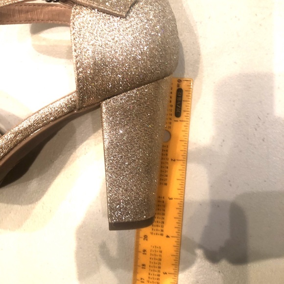 champagne platform heels